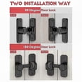 thumbnail image 3 of Secure 90 Degree Angle Lock for Gates and Barn Doors, Heavy Duty Anti-Theft Design, 3 of 5