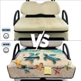 thumbnail image 5 of FKELYI Beach Starfish Love Turtle Print Golf Cart Seat Cover for 2-Person Seats Club Cars Golf Cart Accessories Seat Towel Blanket with 4 Pockets Foldable Design, 5 of 7