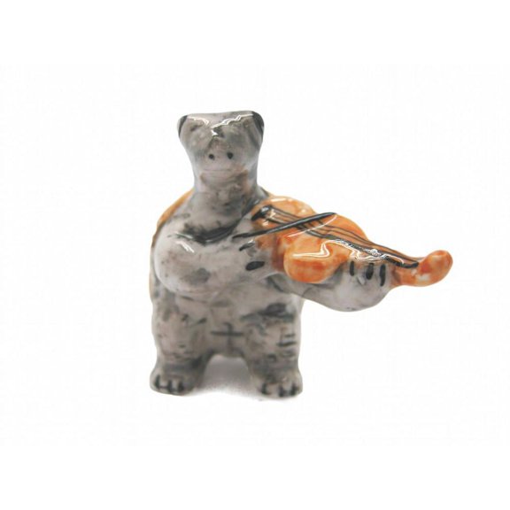 Miniature Musical  Turtle With Violin