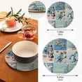 thumbnail image 3 of SKYSONIC 2Pcs Marine Theme Boat Pot Holders Trivets, Starfish Helm Summer Cotton Thread Weave Trivet Heat Resistant Mats for Hot Dishes Pot Teapot Protection Table Decorative, 3 of 7