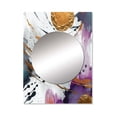 thumbnail image 2 of Designart "Fusion of Bold Circles and Marble V" Abstract Marble Mirror Wall Decor - Modern Gold Abstract Large Mirror For Wall Art Decor - 40" x 30" Inch, 2 of 5