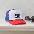 thumbnail image 4 of CafePress - 90 90Th Birthday 90 Years Old - Trucker Hat - Polyester Foam Front and Nylon Mesh Weave Back, 4 of 10