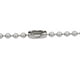 5pcs 4mm Dia 304 en Acier Inoxydable Perles Boule Porte-Clés 15cm Longueur Ton Argent – image 3 sur 3
