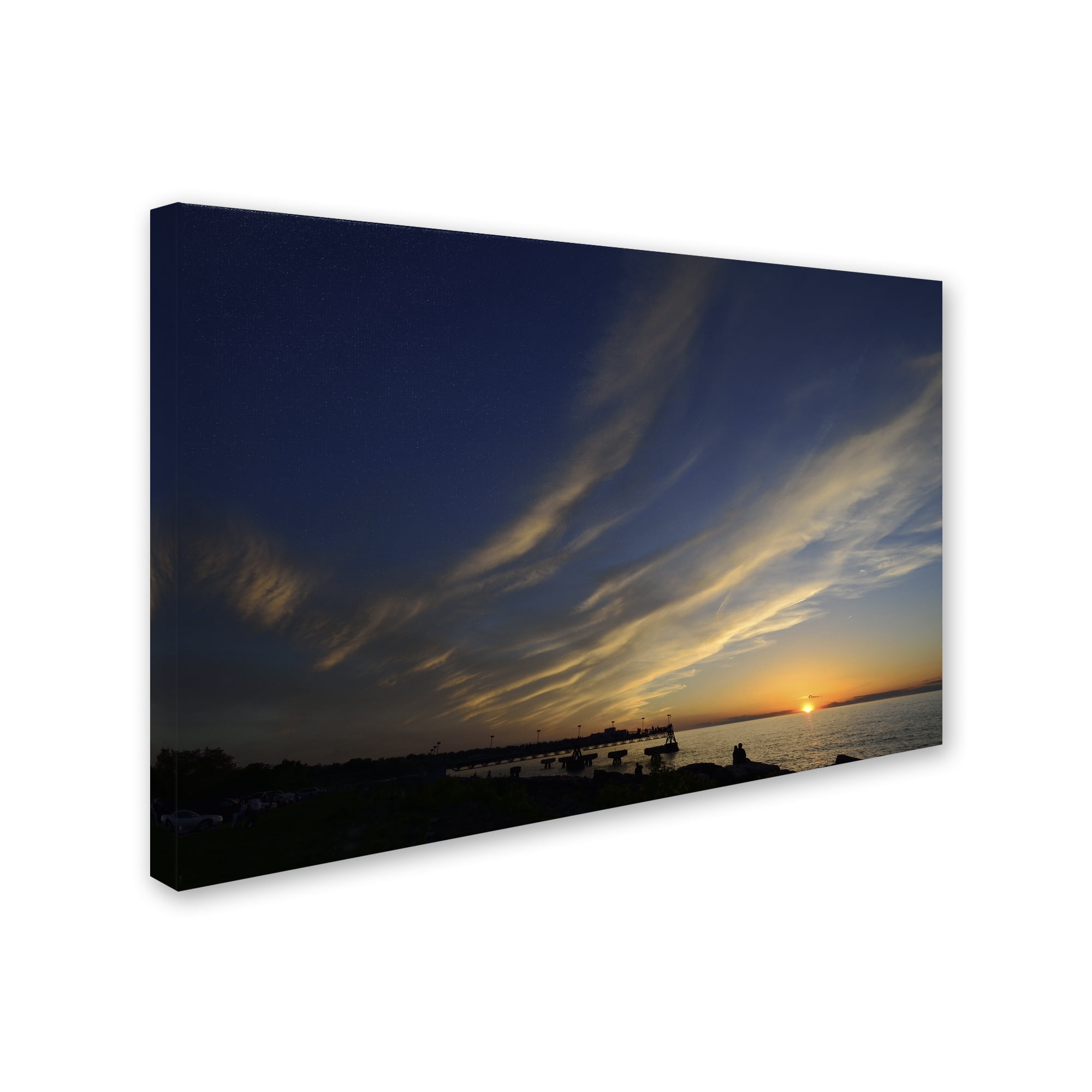 Trademark Fine Art "Sweeping Sunset" Canvas Art by Kurt Shaffer