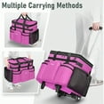 thumbnail image 6 of Cleaning Caddy with Wheels Large Rolling Caddy Bag with Detachable Trolley for Housekeepers Water Resistant Cleaning Cart plies Organizer for Home Car Tool Organizer Mobile Storage, 6 of 10