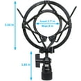 thumbnail image 6 of AT2020 Shock Mount with Pop Filter - Foam Windscreen with Microphone Shockmount Reduces Vibration Noise and Blocks Out Plosives for Audio Technica AT2020 AT2035 ATR2500 Condenser Mic by SUNMON, 6 of 7