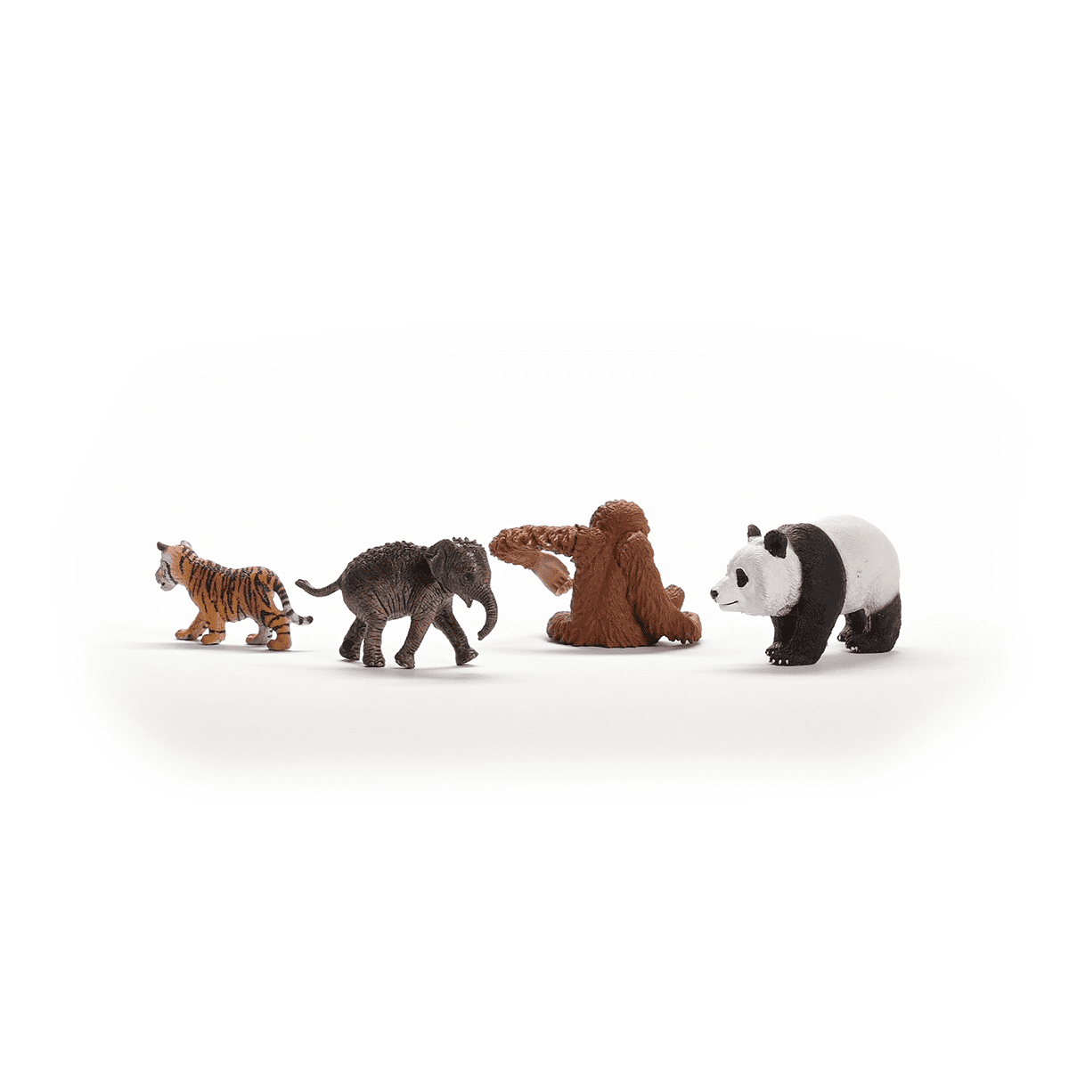 Schleich Wild Life - 4PC Asia Starter Set - Miniature Wildlife
