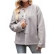 thumbnail image 1 of Moda mujer invierno grueso lana de cordero de un solo pecho holgado cálido cárdigan chaqueta abrigo Pompotops qwe16868, 1 of 9