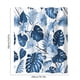 thumbnail image 3 of Cortina de ducha impermeable con diseño estereoscópico de hojas y flores de selva tropical, con ganchos, para baño y ducha., 3 of 6