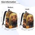 thumbnail image 2 of Yiaed Cute Sunflower Guinea Pig Print Print Laptop Backpack Travel Canvas Backpack Vintage Aesthetic Backpack for School Knapsack Backpack Backpack for School-Small, 2 of 5