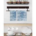 thumbnail image 3 of Blue Coastal Nautical Kitchen Dish Towels for Drying Dishes Set of 3, Summer Ocean Sea Waves Starfish Coral Waffle Weave Microfiber Hand Tea Bathroom Towels Quick Dry & Absorbent Towel 15.7x23.6, 3 of 7
