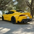 thumbnail image 5 of IKON MOTORSPORTS, Rear Diffuser Compatible With 2020-2023 Toyota GR Supra A90, Rear Bumper Lip Splitter Diffuser Valance Bodykit Replacement IKON Style PP Polypropylene, 2021 2022, 5 of 9