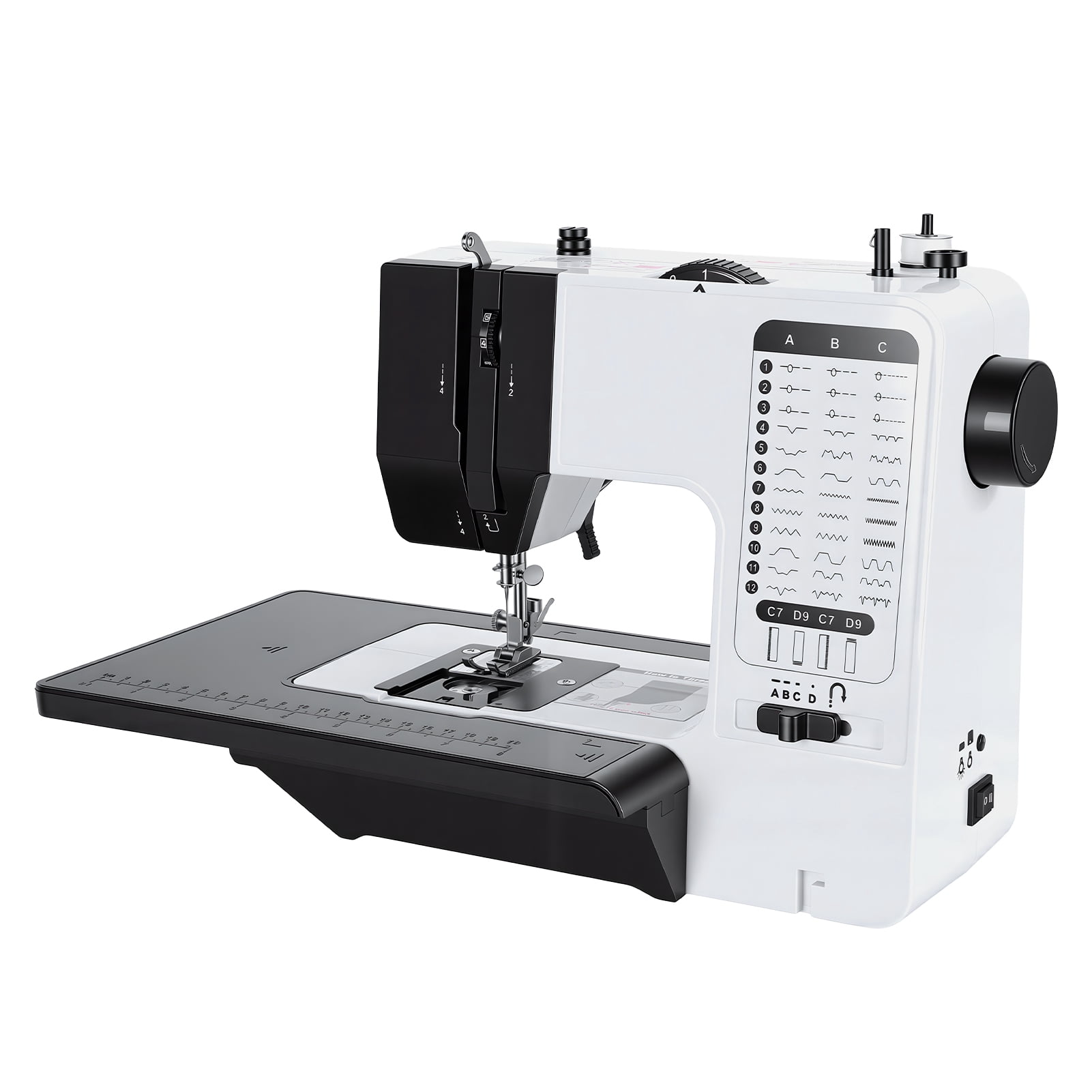 Lorelo Household Sewing Machine, Small Electric Sewing Machine, 38 Built-in Stitches, Two Speeds, LED Light, Sewing And Quilting Machine for Home Use, Small Spaces