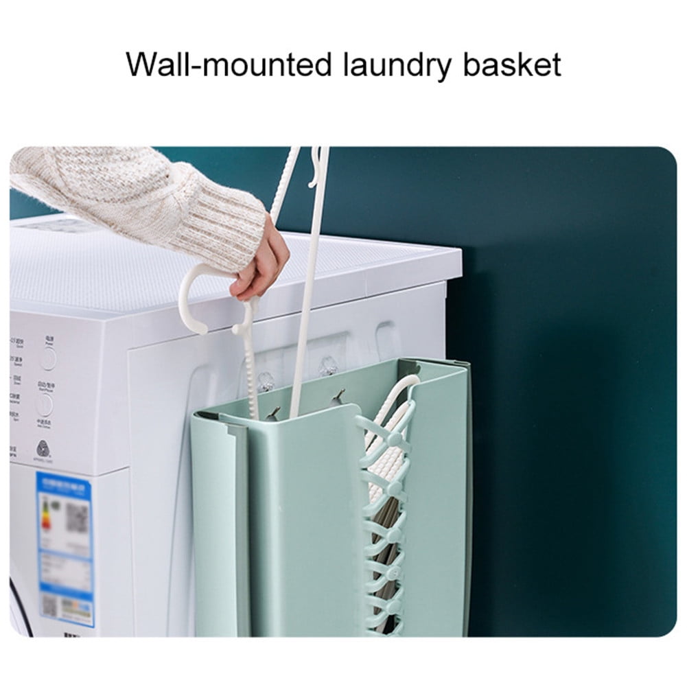 Wall Mounted Laundry Basket Foldable Laundry Basket DrillFree Clothes