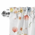 thumbnail image 4 of Watercolor Wildflowers Rod Pocket Curtain Valance, Farmhouse Botanical Floral Herbs Farmhouse Window Valance for Living Room, Bedroom, Kitchen 42"W x 12"L, 4 of 9