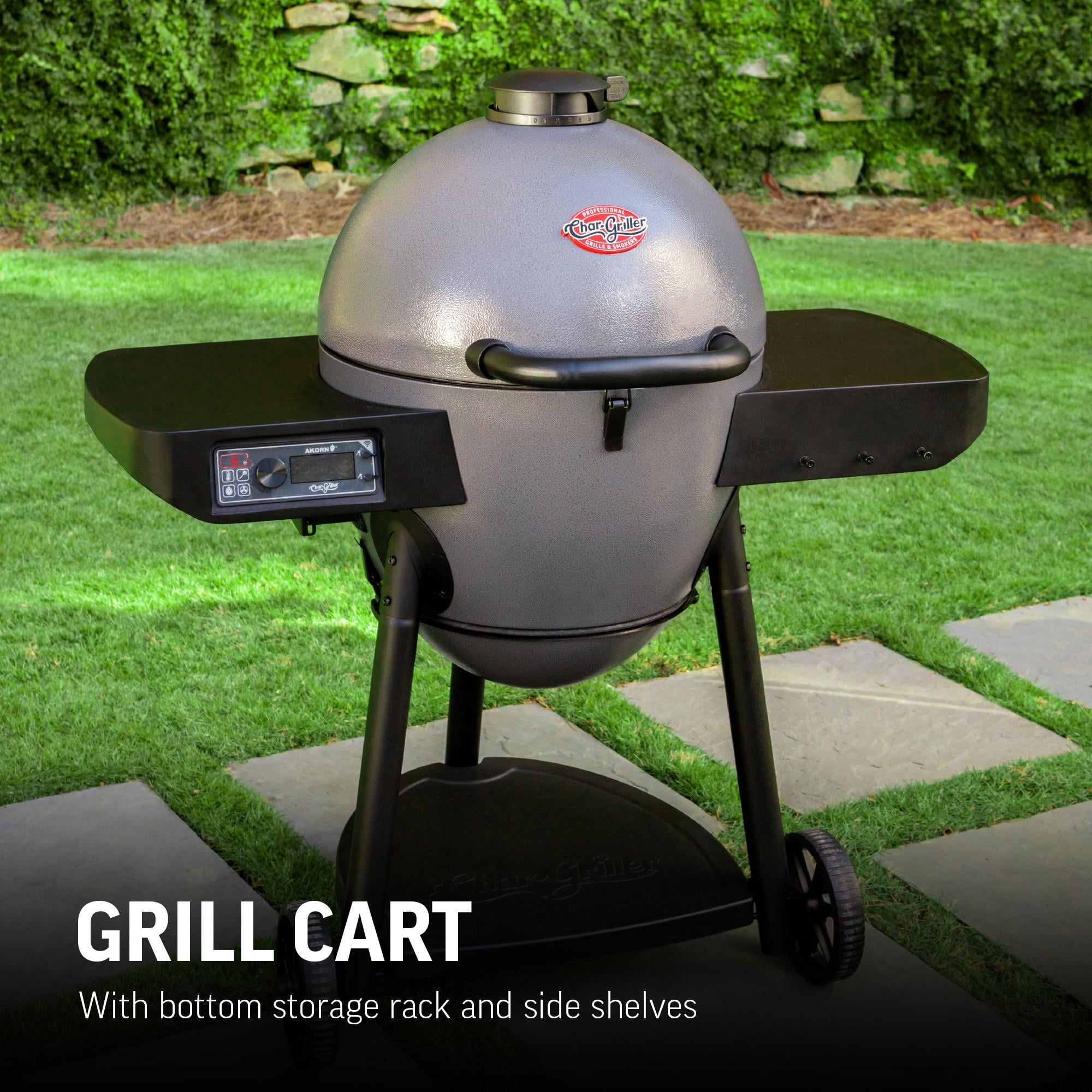AKORN® Auto-Kamado™ Charcoal Kamado Grill with Digital Control in Gray, Model E6480