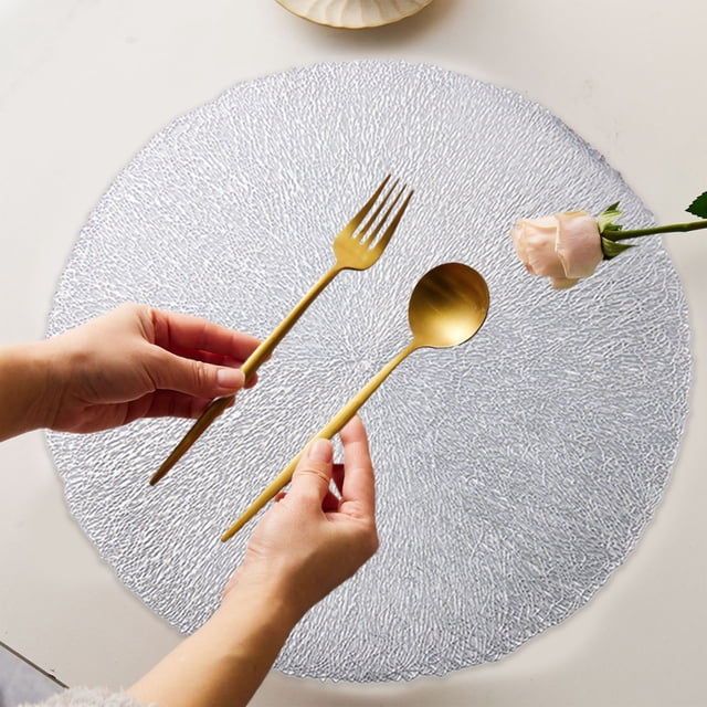 Fiudx Manteles Individuales Huecos, Protectores de Mesa Aislantes de Pvc, Tapetes Antideslizantes de Forma Irregular, Cubiertas Resistentes Al Calor, Ideales para Cocina y Comedor, Fáciles de Limpiar