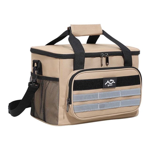 Fiudx Bolsa de Picnic, Diseño Impermeable y Aislante, Gran Capacidad de 12 L, Capa de Aluminio, Correa de Hombro Ajustable, Ideal para Picnic Al Aire Libre, Senderismo, Almuerzo de Oficina, Tamaño 30