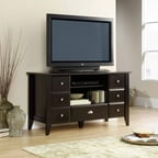 Sauder Edge Water Tall TV Stand for TVs up to 45", Estate 