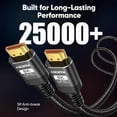 thumbnail image 5 of 8K Long HDMI Cable 15FT Ultra HD Cable High-Speed Lead 48Gbps, HDMI Braided Cables (8K@60Hz 7680x4320, 4K@120Hz) Supports Dynamic HDR 10 eARC, Dolby Atmos Compatible with Roku TV/PS5/HDTV, 5 of 9