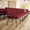 Crimson Fabric/Silver Vein Frame, variant on BizChair 4 Pack 21''W Church Chair in Dark Gray Fabric - Silver Vein Frame