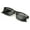Black Tinted Reader, variant on Men Premium Rectangle TR90 with Extended Metal Temple - Extra Large Reader - 147mm Wide Frame Reading Glasses +3.00