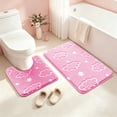 thumbnail image 4 of TACILIP Bathroom Supplies, In The Dark Fleece Floor Mat Bathroom Absorbent Non Mat Toilet Two Piece Set Floor Mats, Mens Gifts, 4 of 6