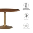 thumbnail image 2 of Lippa Dining Table in Brass Walnut, 2 of 7