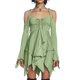 thumbnail image 1 of Vestido Cami Mini Vestido Mujer Hotsweet Una Línea Halter Vestido Fiesta Clubwear Kuymtek Verde T XXL para Mujer, 1 of 6