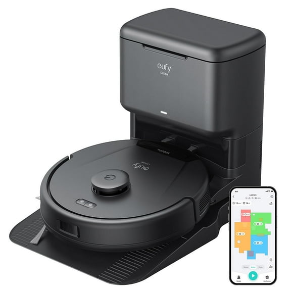 Aspirateur Robot eufy L60 avec Station d'Auto-vidange Sac à Poussière 2,5 L