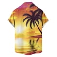 thumbnail image 5 of DJDLJWCJ Mens Polo Shirts Short Sleeve, Button Down Shirts for Men Vacation Hawaiian T Shirts Summer Beach Shirts Yellow S, 5 of 6