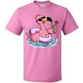 thumbnail image 3 of Inktastic Flamingo with Sunglasses Pool Float and Drink T-Shirt, 3 of 5