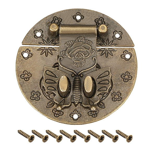 Uxcell Wood Case Chest Box Rectangle Clasp Closure Hasp Latches Bronze Tone 73mm