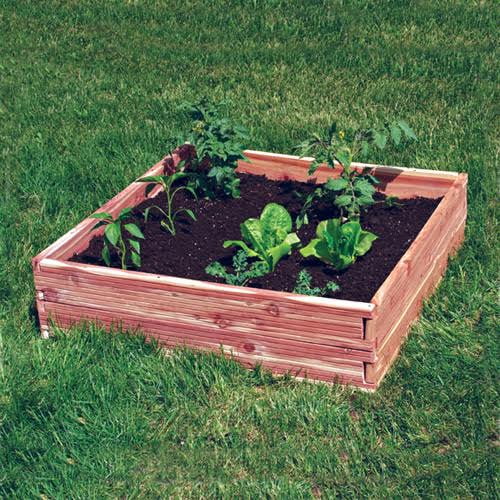 Redy Garden 32 Cedar Raised Kit Com Redy Garden 32 Cedar Raised Kit, Steel Raised Garden Beds Menards