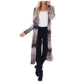 thumbnail image 2 of SDJMa Women's Lightweight Vee Cardigan Sweater Women's Casual Fashion Loose V-neck Wave Print Long Sleeve Cardigan Jacket, 2 of 8