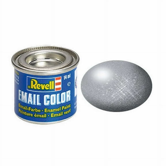 Revell Enamels 14ml Paint Tinlet, Steel Metallic