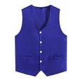 thumbnail image 2 of Nyeemya Adult Volunteer Activity Vest Button Vest Waiter Work Wear Supermarket Uniform Blue XXL, 2 of 5