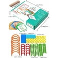 thumbnail image 2 of Wooden Pattern Blocks Set with Sticks and Rings - Montessori Shape Puzzles for 3-8 Year Olds, Ideal Educational Toy for Preschool and Kindergarten Kids,A, 2 of 5
