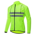 thumbnail image 4 of Men's Windproof Hooded Cycling Jacket Breathable Reflective Coat, 4 of 21