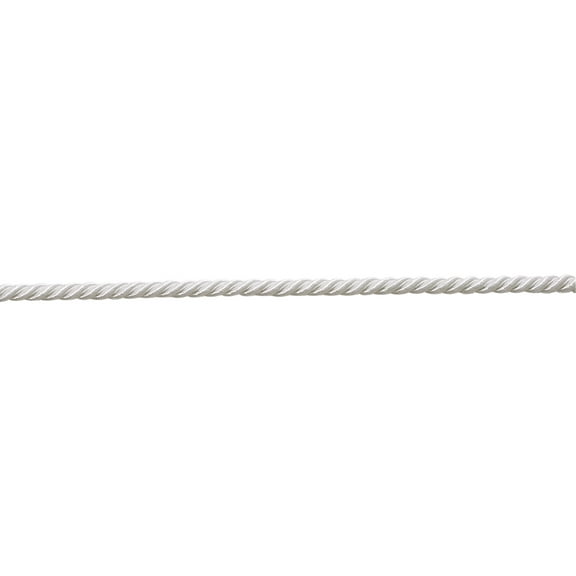 3/16" (0.5cm) Small Twisted 3-ply Rope Cord Trim # 0316NL,, Pure White #A1 (Bright White) 54.6 Yards (164 ft/50m)