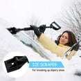thumbnail image 2 of 3 in 1 Snow Shovel, Portabel Snow Brush, Stainless Steel Snow Shovel Set, Portable Snow Removal Tool, Removable Retractable Vehicle Snow Shovel in Winter with Cloth Bag, Ice Scraper, 2 of 5