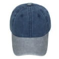thumbnail image 3 of ZHENHONG Womens and Mens Baseball Caps Fashion Beach Sun Hat Adjustable Hip Hop Hat Casual Solid Visor Hat Blue, 3 of 3