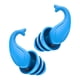 thumbnail image 1 of Tapones de silicona aislantes para los oídos, tapones impermeables para los oídos para natación, protección auditiva flexible Azul, 1 of 9