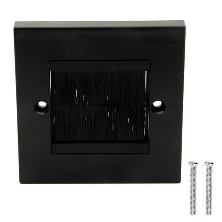 Brush Wall Plate Cable Pass Through Wire Hider for Cable Management Ethernet Cables and Home Theater Systems