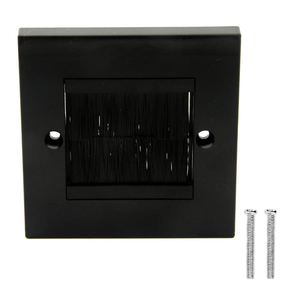 Brush Wall Plate Cable Pass Through Wire Hider for Cable Management Ethernet Cables and Home Theater Systems
