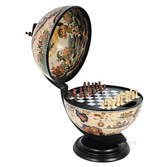 White Globe 13 inches with chess holder