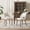 Beige, variant on AFO Faux Leather Dining Chairs Set of 4, Ergonomic Curved Kitchen Side Chairs with Solid Wood Legs, For Dining Room, Living Room, Cafe & Kitchen, Dark Brown