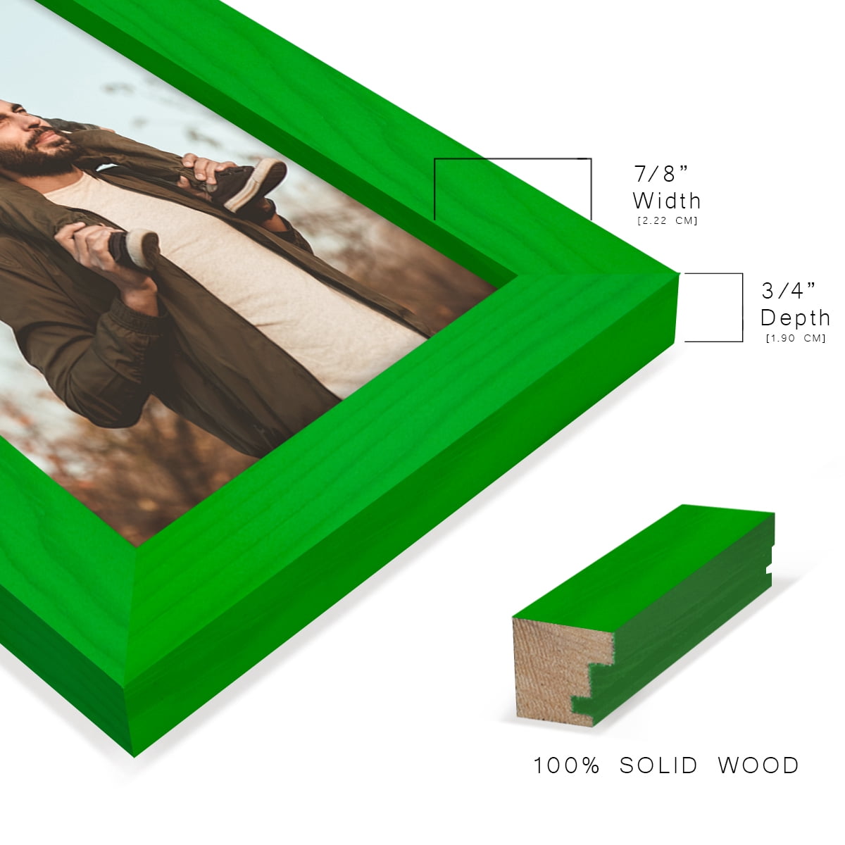 4x6 Wood Grain Picture Frame - Rainforest