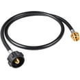thumbnail image 1 of 4 FT Universal Propane Adapter Hose, Connect 1 lb Small Appliances to Large Tanks, Compatible with Portable Heaters, Table Top Grills, Propane Stoves, Lanterns and More, 1 of 8