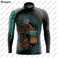 thumbnail image 5 of Conjunto de maillot de ciclismo del equipo Pro México, ropa de ciclismo de montaña de manga larga, ropa transpirable para ciclismo de montaña para hombre, 5 of 5
